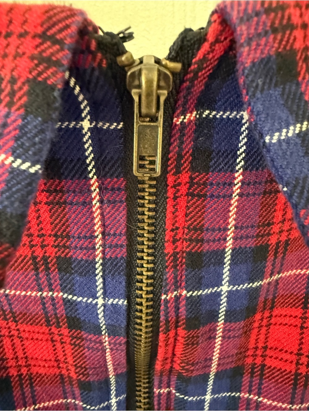 Forever 21 Red and Navy Plaid Peter Pan Collar Dress - Picture 7 of 10